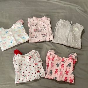 Baby footies Onesie 5 pieces New Born to 3 Months